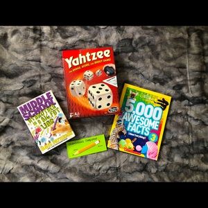 Books and board game bundle